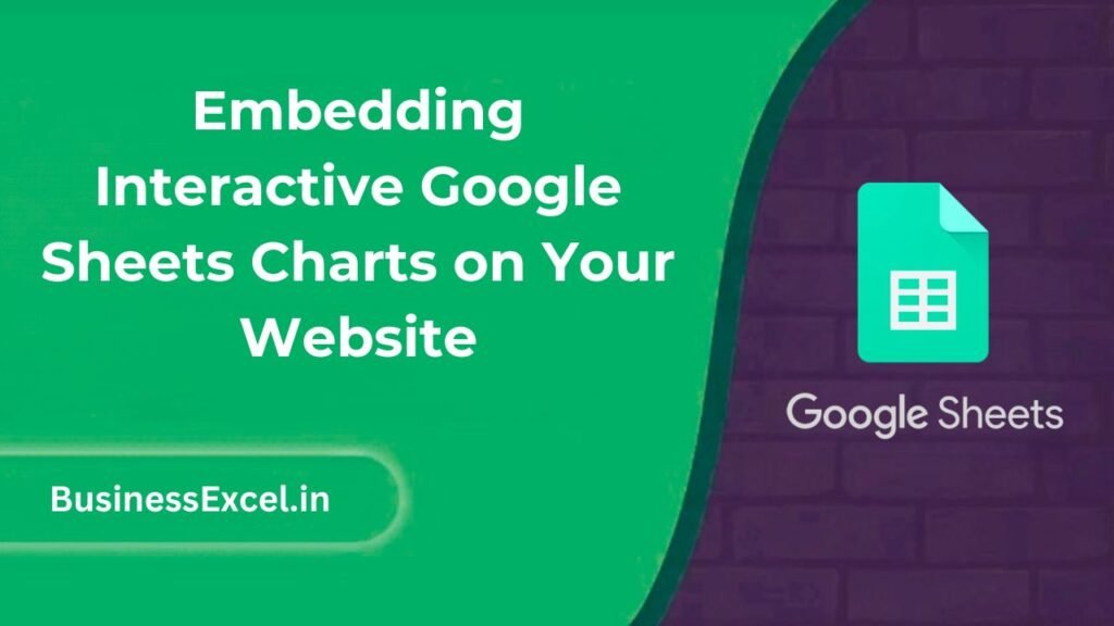 Embedding Interactive Google Sheets Charts on Your Website
